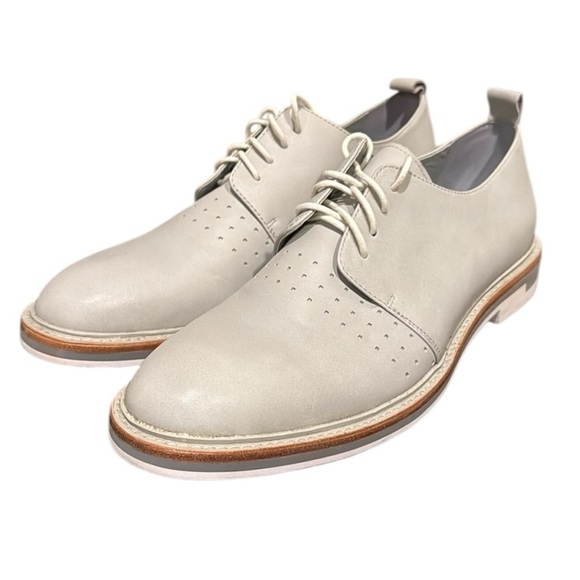 Calvin Klein Jaylon light gray derby Oxford, lace up shoes size 11 - Picture 1 of 13